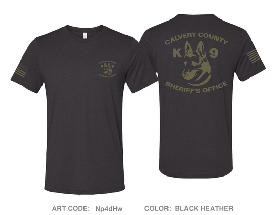 Calvert County Sheriff's Office K-9 Unit Comfort Unisex Triblend SS Tee - Np4dHw