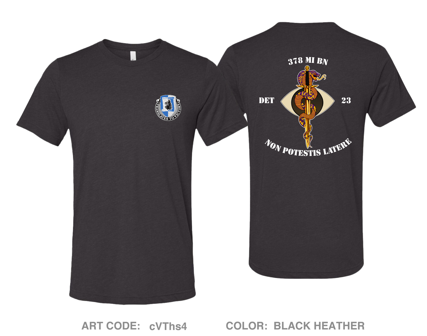 378 MI DET 23 Comfort Unisex Triblend SS Tee - cVThs4