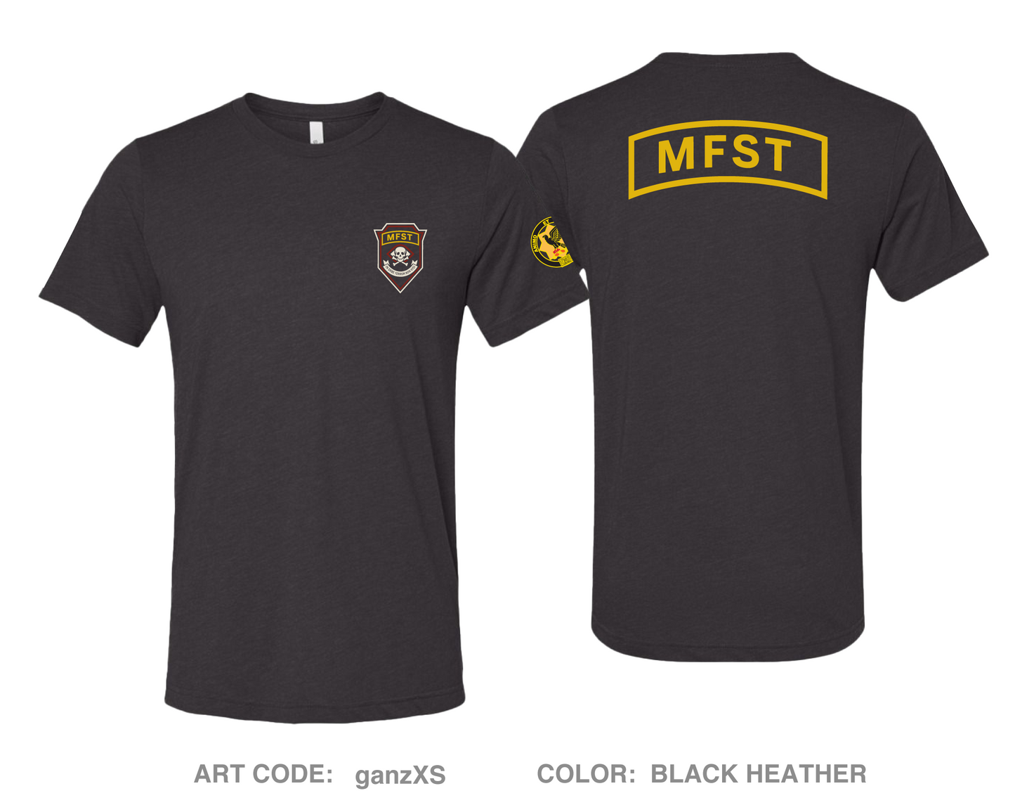 MFST Comfort Unisex Triblend SS Tee - ganzXS