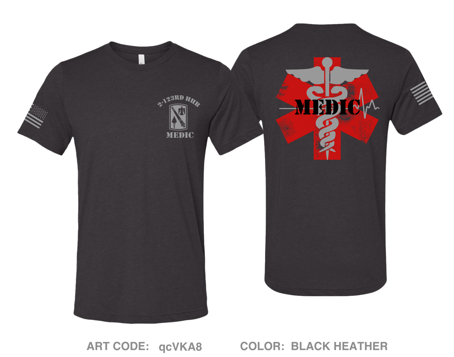 2-123rd HHB Comfort Unisex Triblend SS Tee - qcVKA8