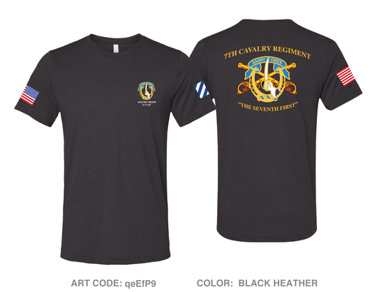 Apache troop 5th squadron 7th cavalry regiment Store 1 Comfort Unisex Triblend SS Tee - qeEfP9