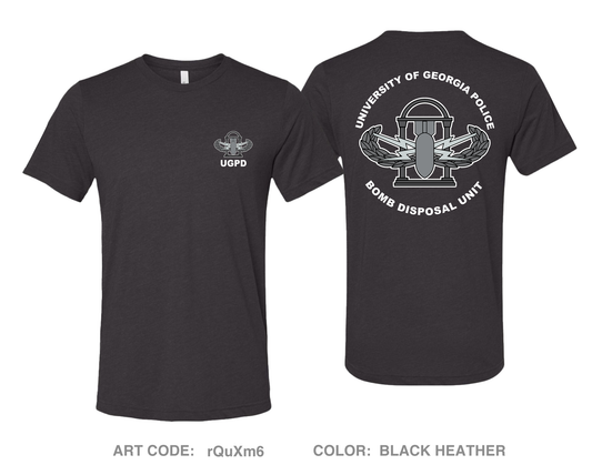 University of Georgia Bomb Disposal Unit Comfort Unisex Triblend SS Tee - rQuXm6