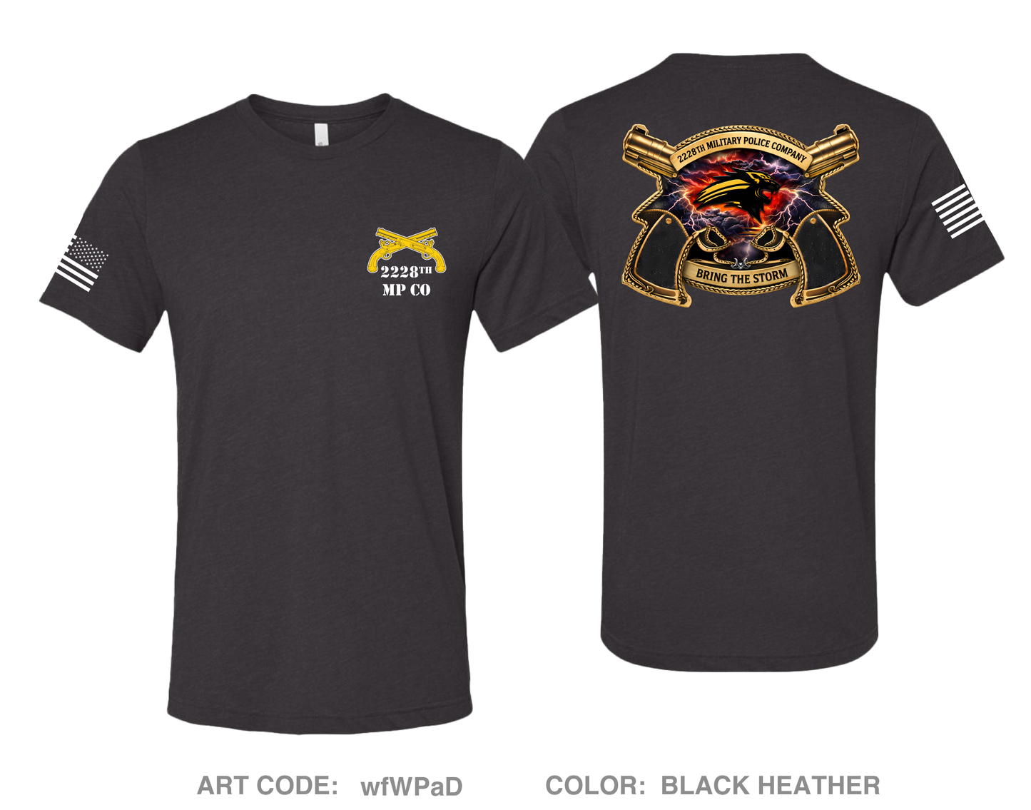 2228th MP CO Comfort Unisex Triblend SS Tee - wfWPaD