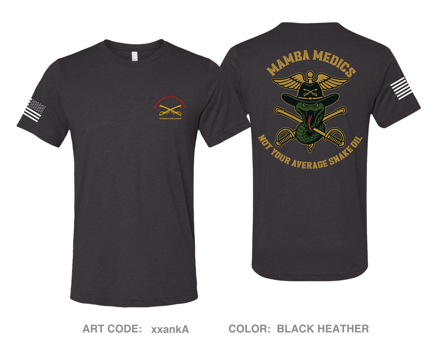 2-106 CAV MEDICS Comfort Unisex Triblend SS Tee - xxankA
