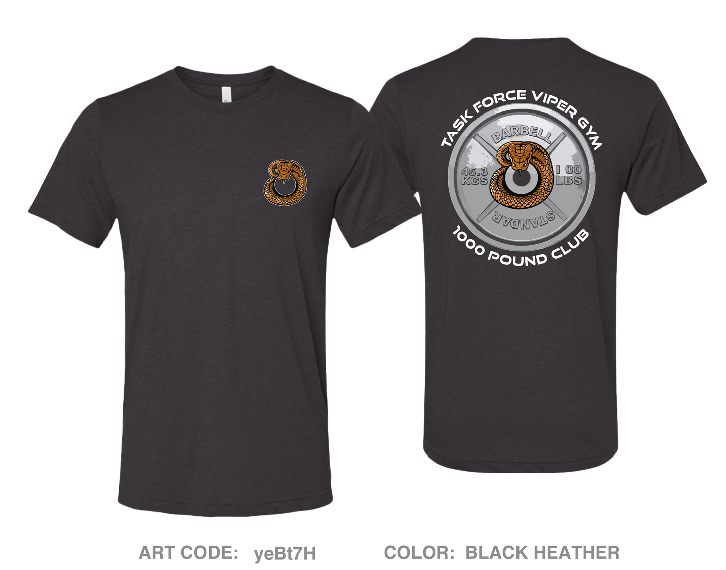 Viper Gym Comfort Unisex Triblend SS Tee - yeBt7H