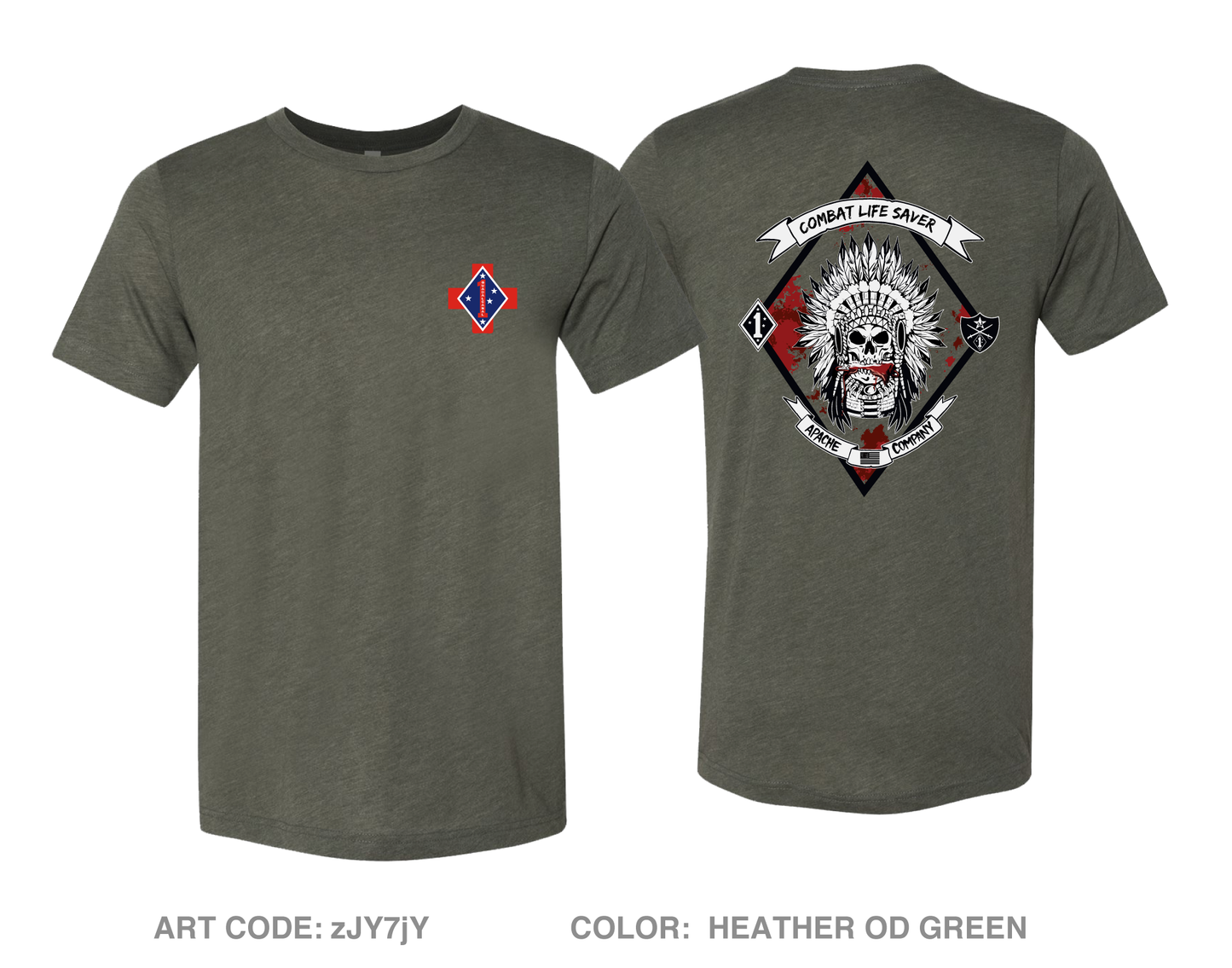 A Co, 1BN,5th marines Comfort Unisex Triblend SS Tee - zJY7jY