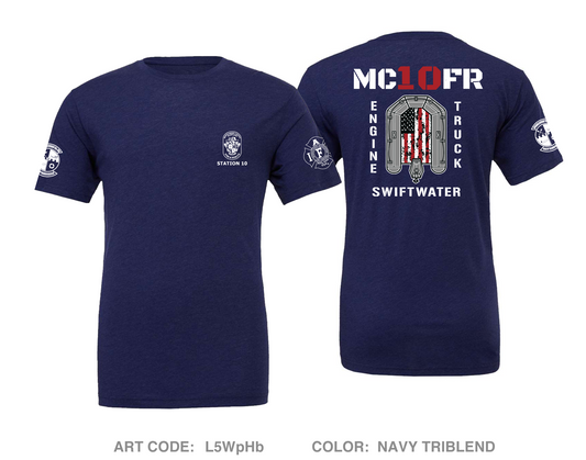 MCFRS Station 10 Comfort Unisex Triblend SS Tee - L5WpHb