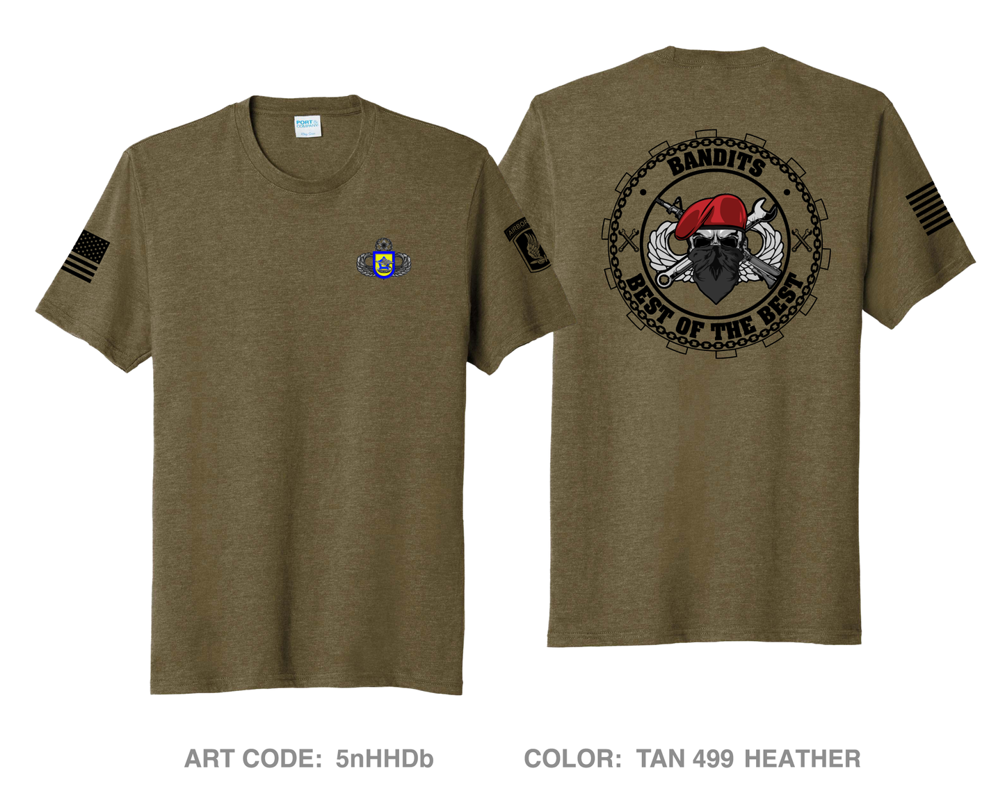 B Co, 173rd BSB (A), 173rd IBCT (A) Comfort Unisex Triblend SS Tee - 5nHHDb