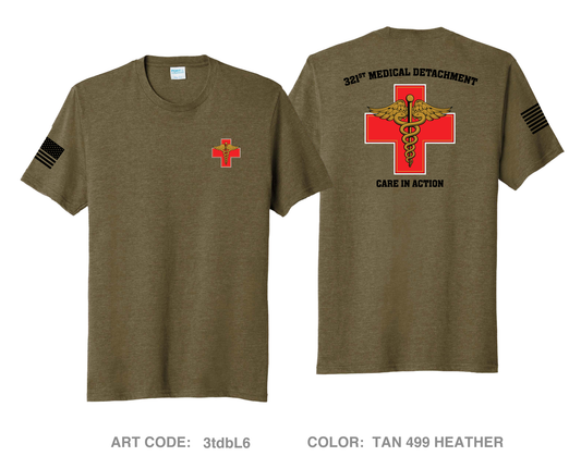 321st Medical Detachment Comfort Unisex Triblend SS Tee - 3tdbL6