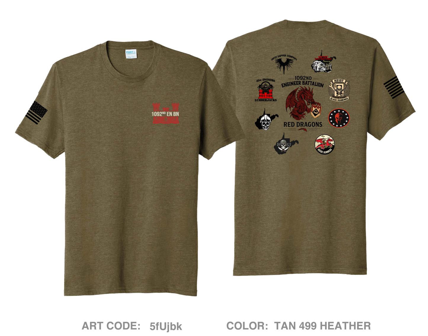 1092nd EN BN Fundraising Collection Comfort Unisex Triblend SS Tee - 5fUjbk
