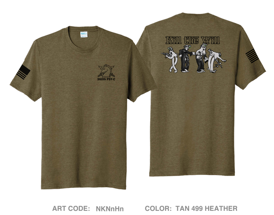 Alpha 4, 360th PSY-C, 11th PSY-B, 2d PSY-G Comfort Unisex Triblend SS Tee - NKNnHn