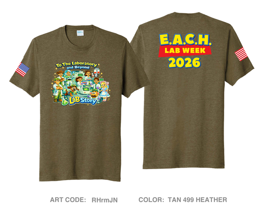 EACH LAB Comfort Unisex Triblend SS Tee - RHrmJN