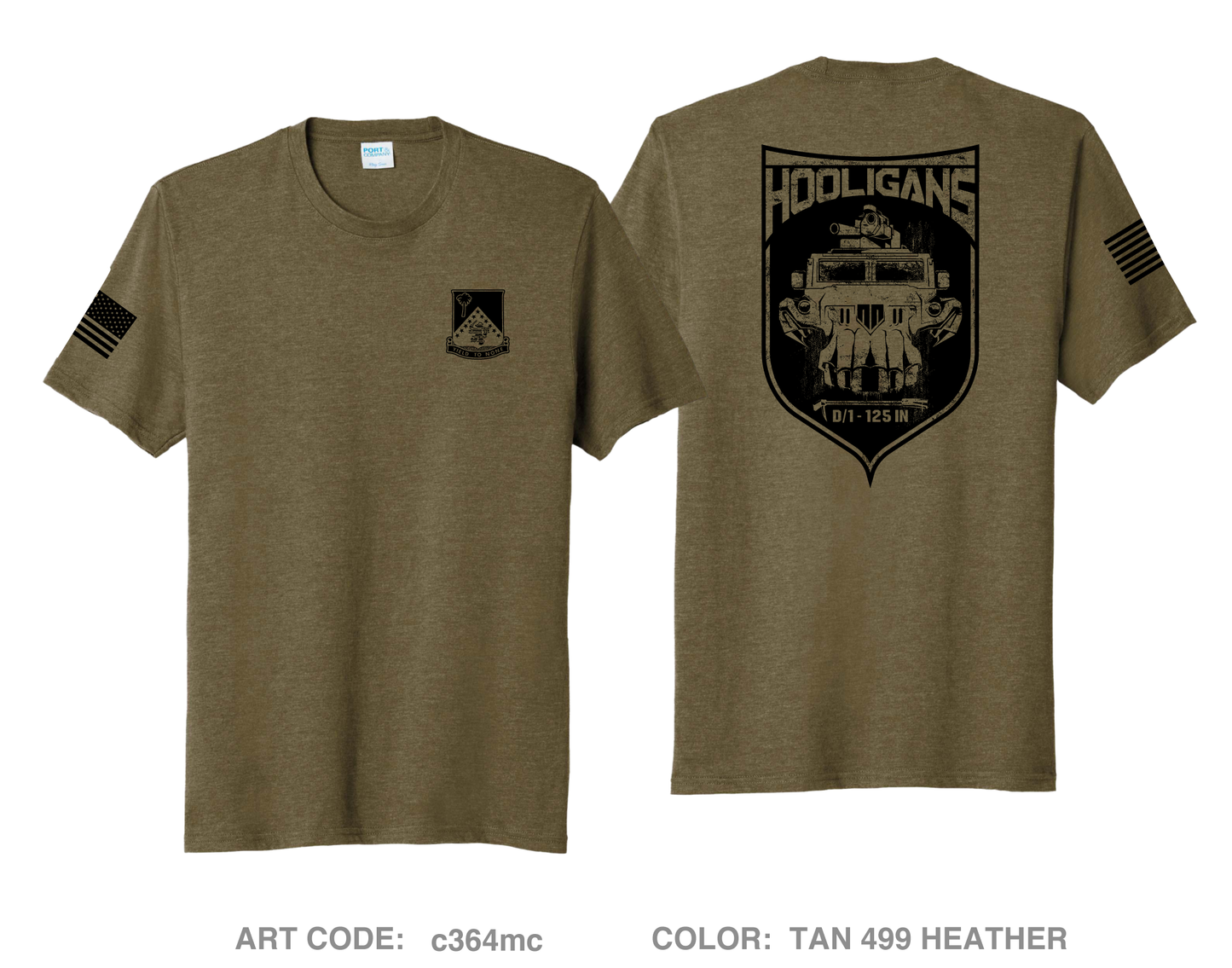 D Co 1-125 IN Comfort Unisex Triblend SS Tee - c364mc