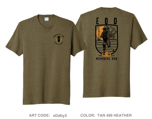 EOD Memorial Run Comfort Unisex Triblend SS Tee - eDdby3