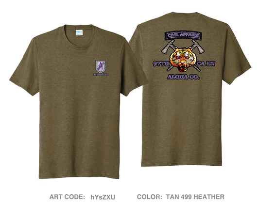 A Co 97th Civil Affairs BN Comfort Unisex Triblend SS Tee - hYsZXU