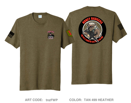 509th ECC EQ Platoon Honey Badgers Comfort Unisex Triblend SS Tee - tnzFWP