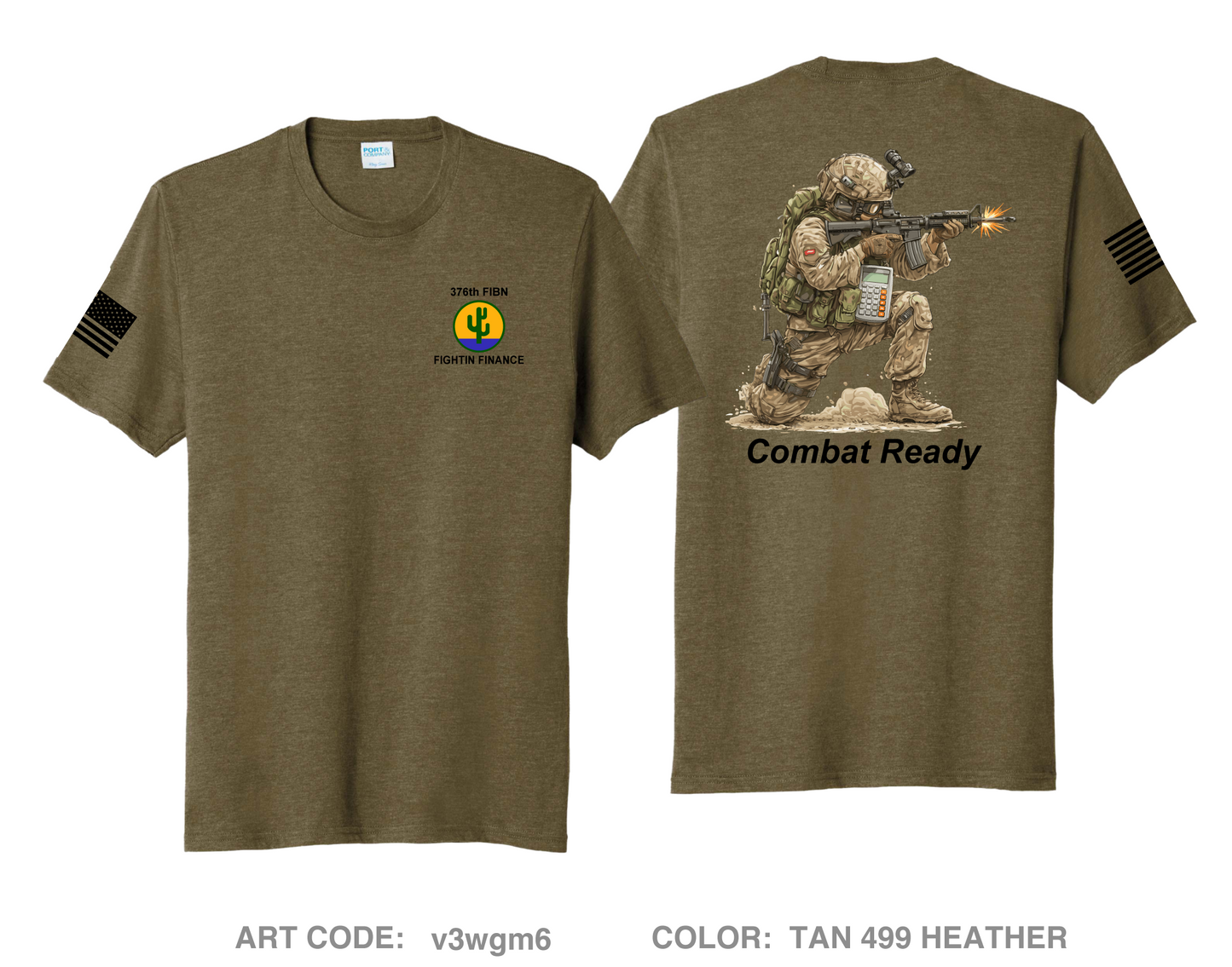 376th Finance Battalion Comfort Unisex Triblend SS Tee - v3wgm6