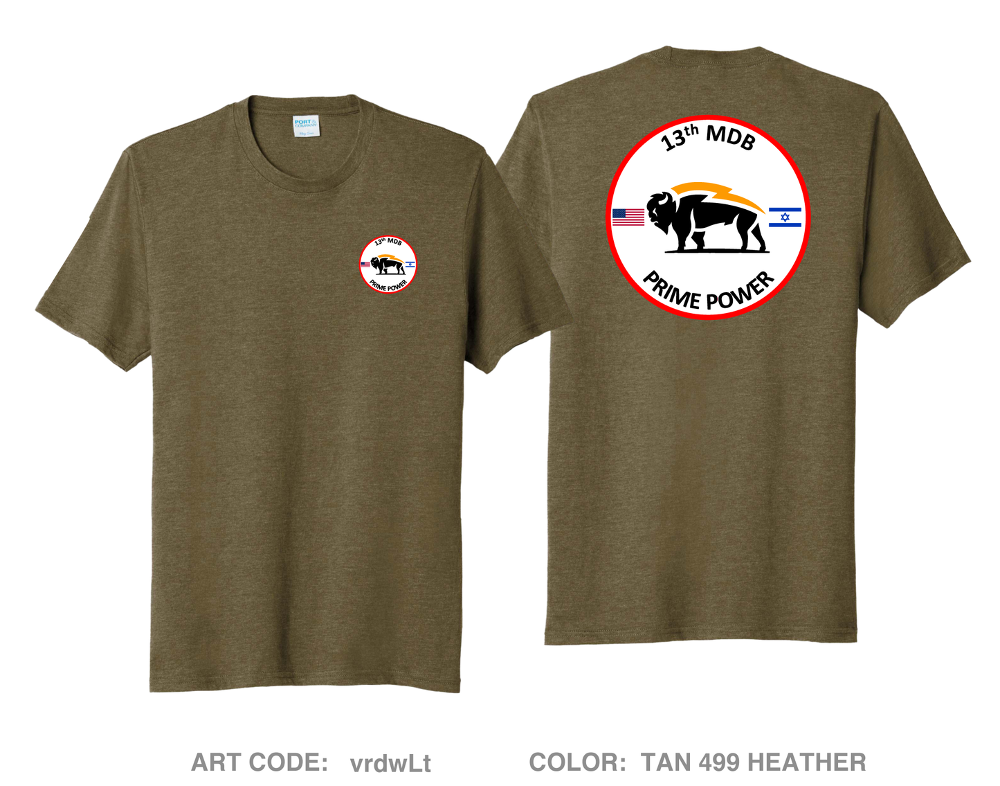 13th MDB Prime Power  Comfort Unisex Triblend SS Tee - vrdwLt