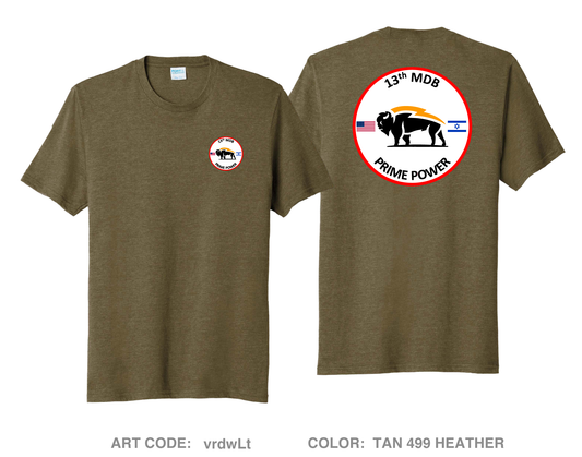 13th MDB Prime Power  Comfort Unisex Triblend SS Tee - vrdwLt