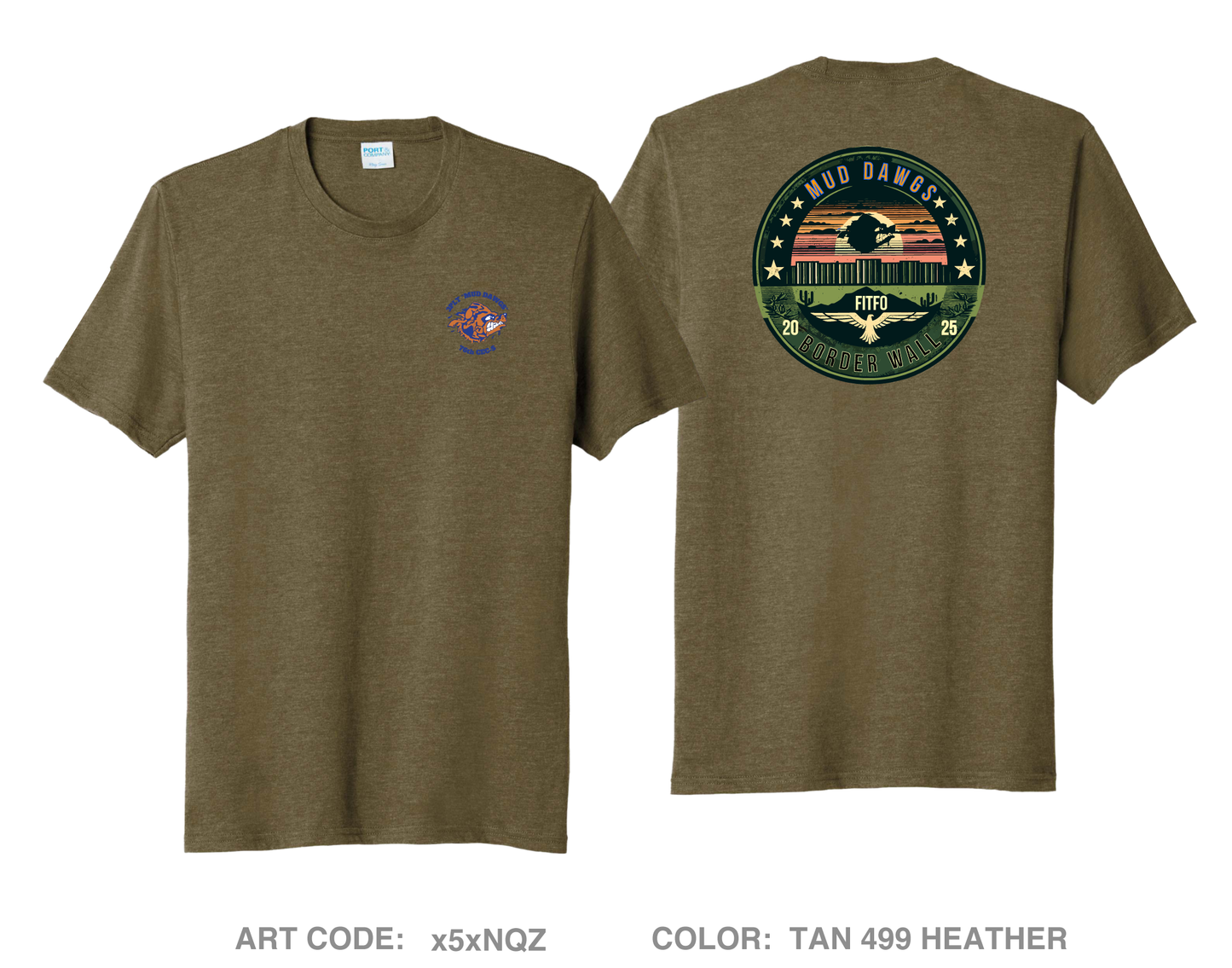 Muddawgs Comfort Unisex Triblend SS Tee - x5xNQZ
