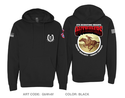 6th Recruiting Brigade Comfort Unisex Hooded Sweatshirt - GbWv6f