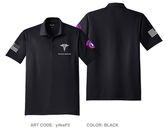 Portland Medical Recruiting Station DTF Performance Men's SS Polo - y4ksP3