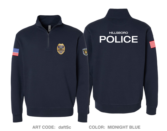 Hillsboro Police Department Comfort Fleece Quarter-Zip - daftSc