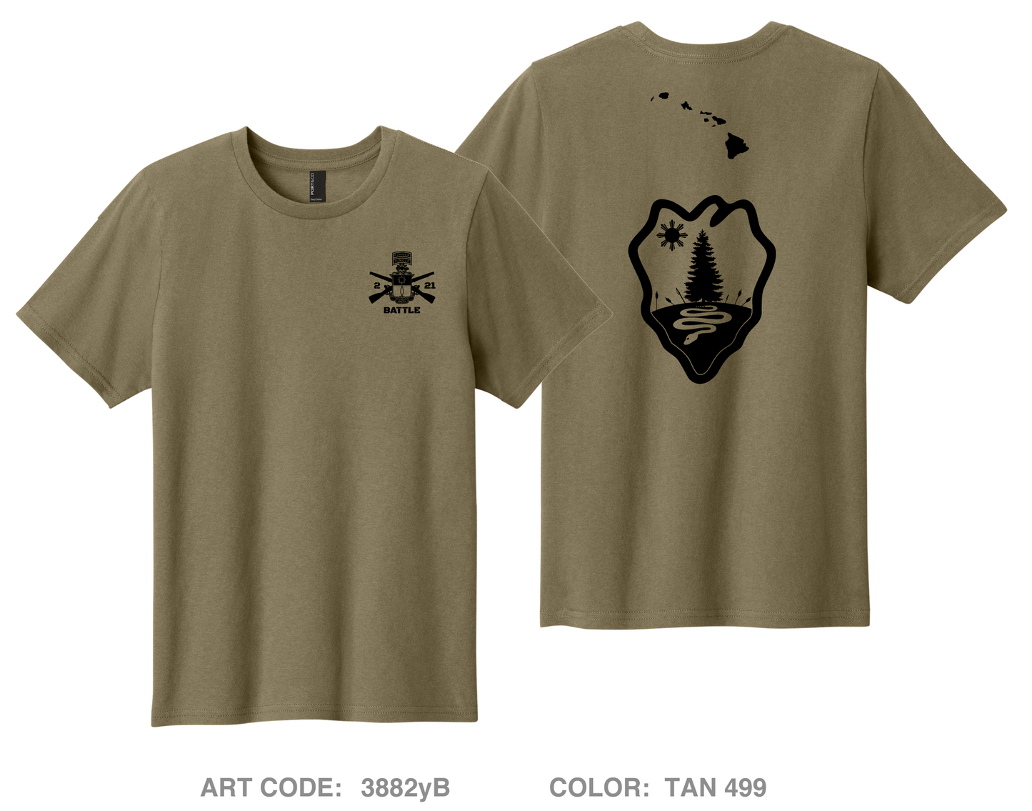 2-21IN Comfort Youth cotton short sleeve tee - 3882yB