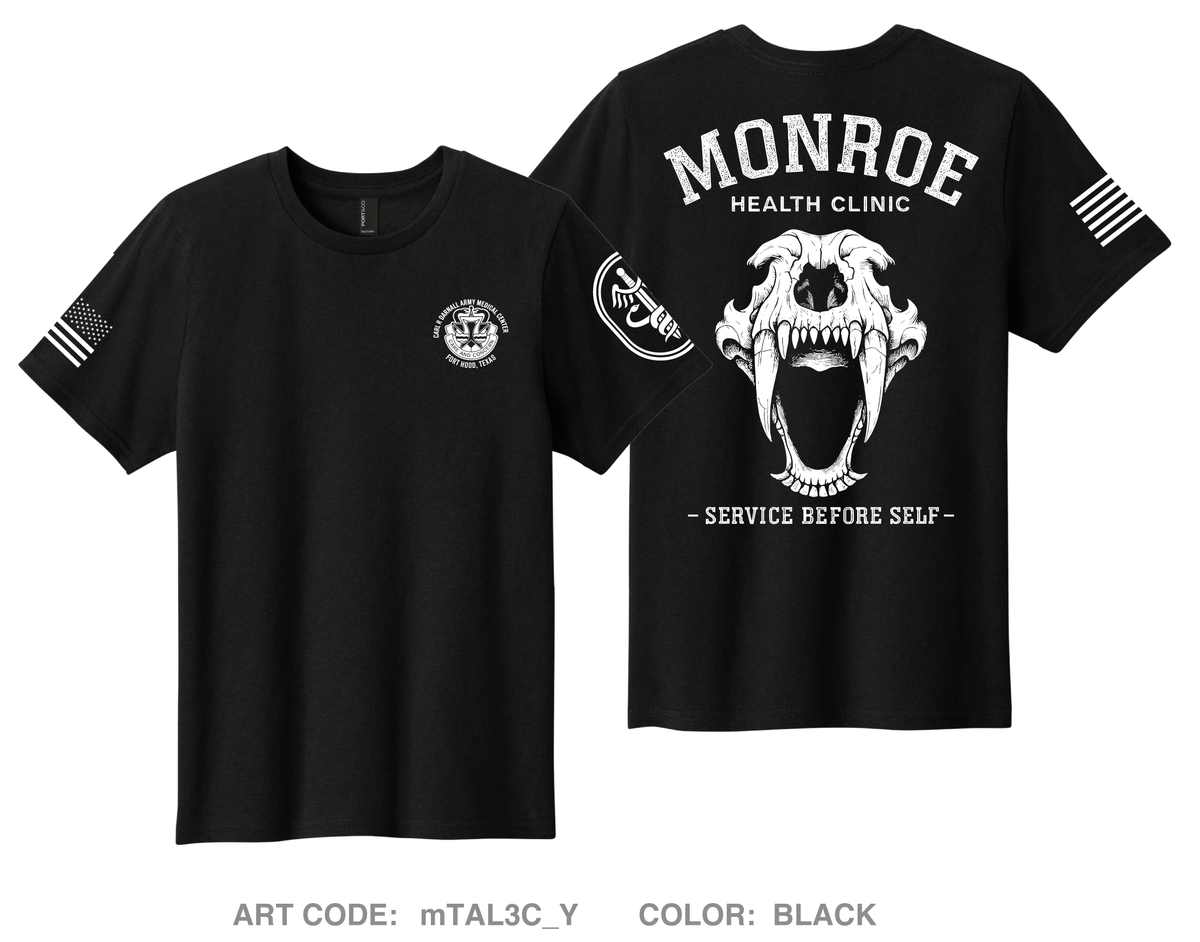 Monroe Health Clinic Comfort Youth cotton short sleeve tee - mTAL3C