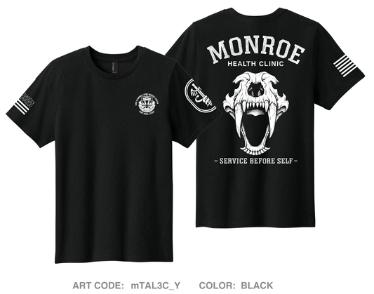Monroe Health Clinic Comfort Youth cotton short sleeve tee - mTAL3C