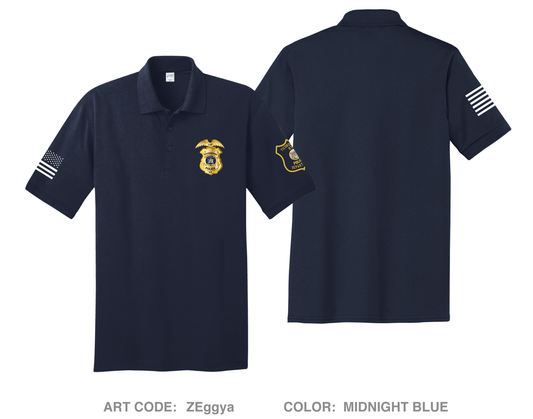 Ticonderoga Police Department Hi-Tech Performance Men's SS Polo - ZEggya