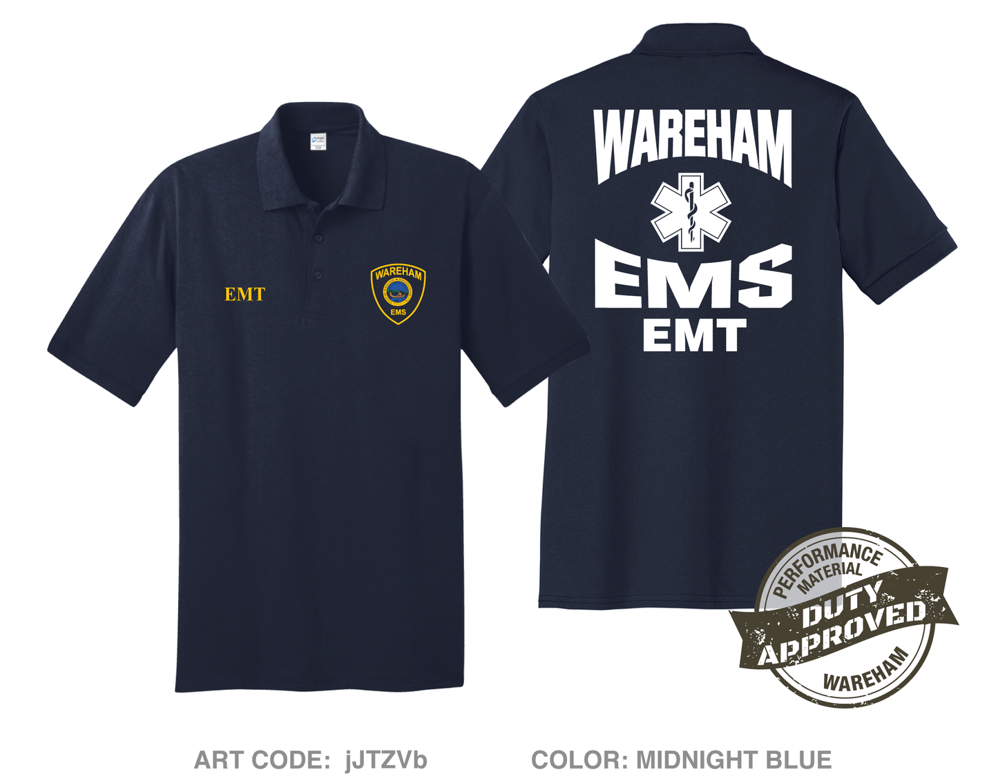 Wareham EMS Private Collection Hi-Tech Performance Men's SS Polo