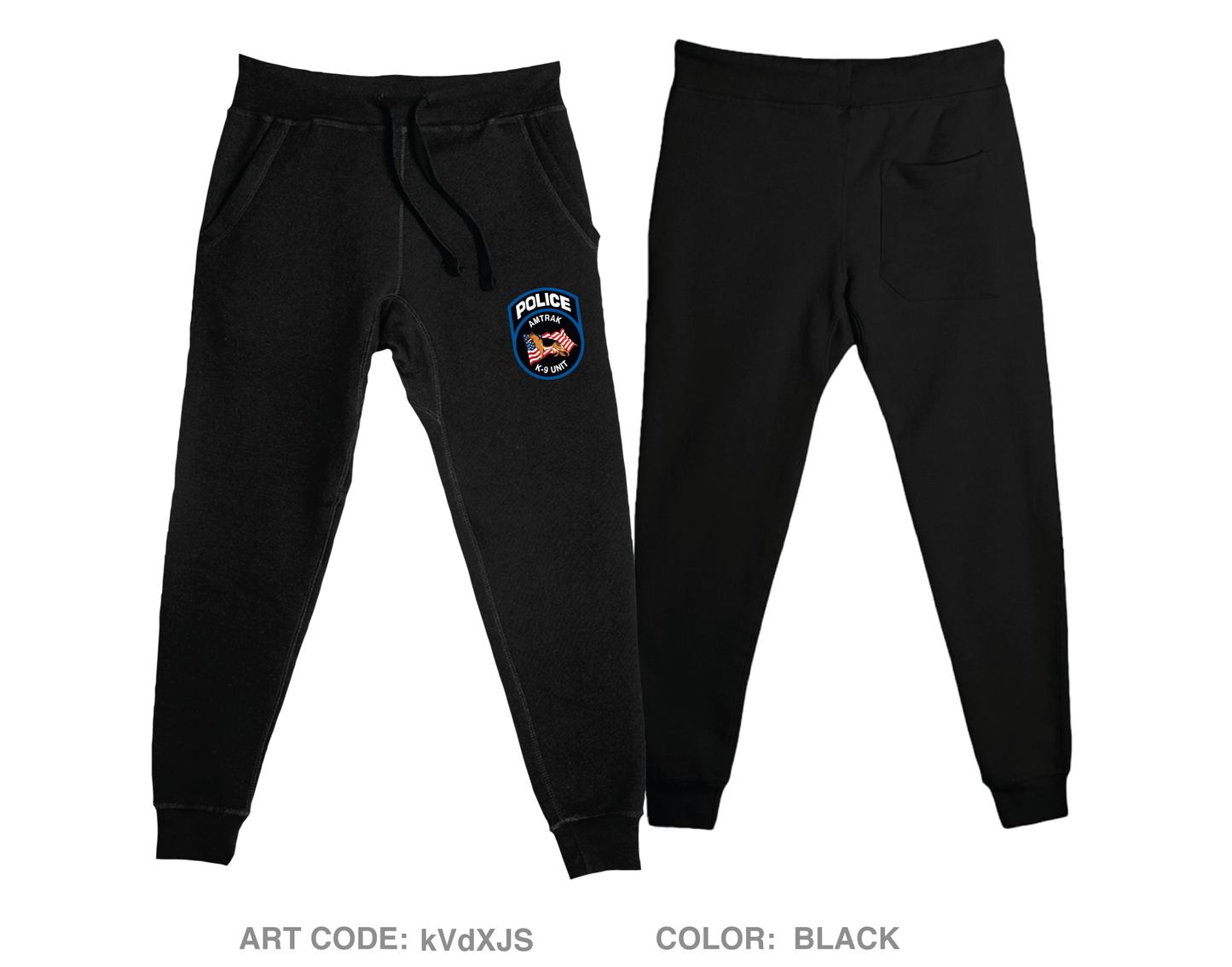 Amtrak police K-9 unit  Comfort Unisex Joggers - kVdXJS