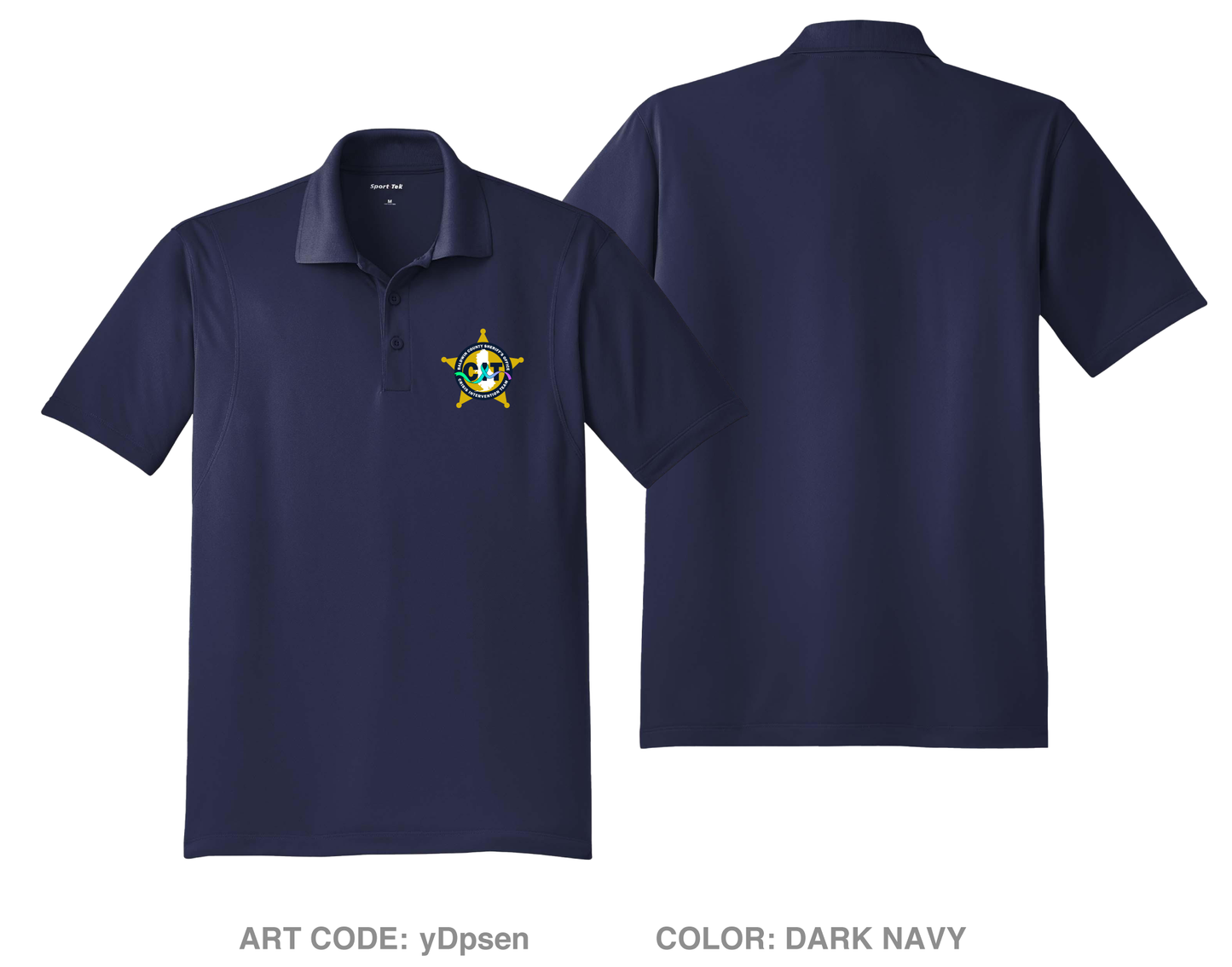 Baldwin County Sheriff’s Office Crisis Intervention Team Hi-Tech Performance Men's SS Polo - yDpsen