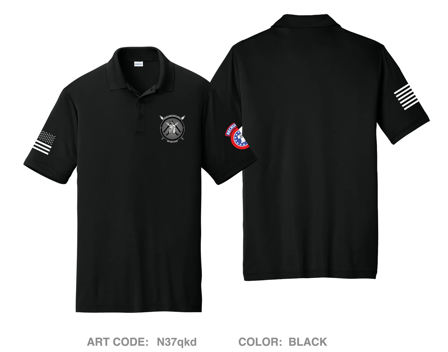 Elizabethtown Army Recruiting Station Hi-Tech Performance Men's SS Polo - N37qkd