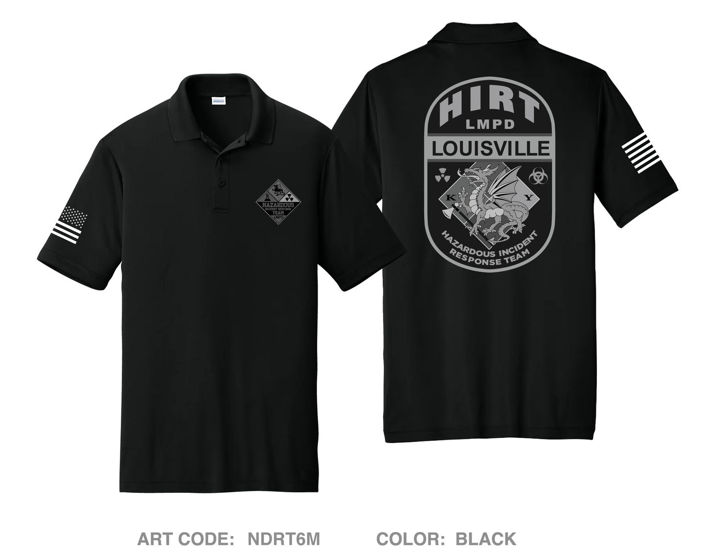 LMPD HIRT TEAM Store 1 Hi-Tech Performance Men's SS Polo - NDRT6M