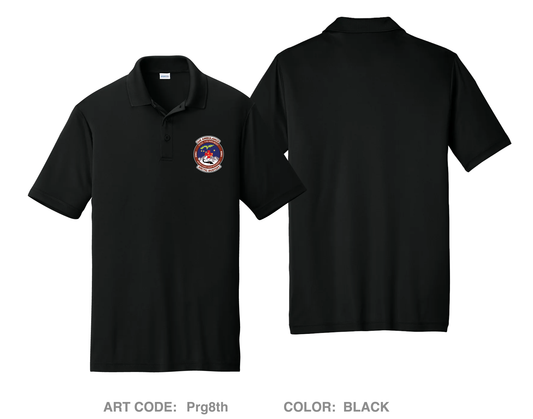 C Co 1-52nd Avn Regt Hi-Tech Performance Men's SS Polo - Prg8th