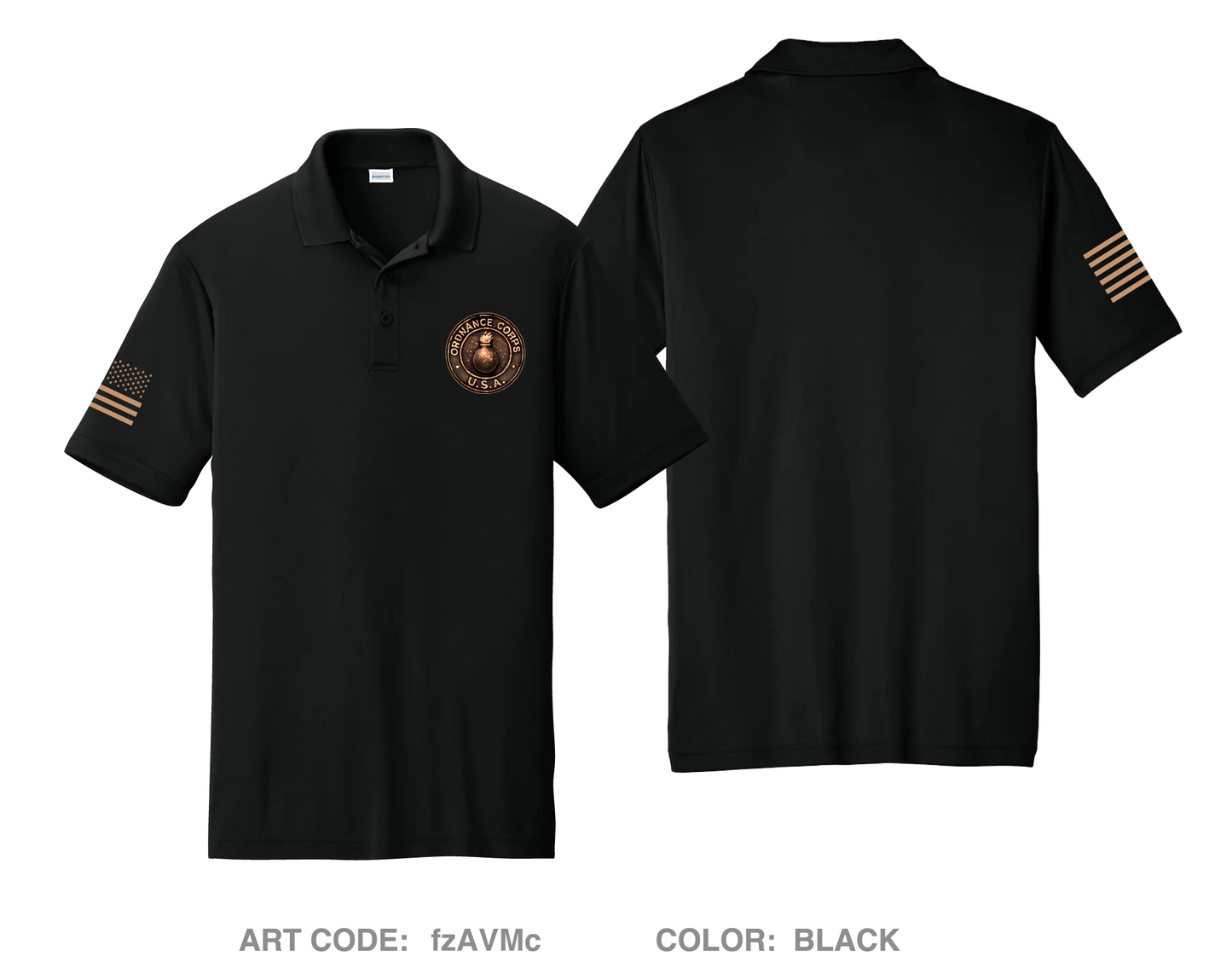Ordnance Training Division Hi-Tech Performance Men's SS Polo - fzAVMc
