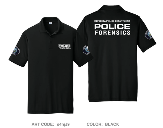 Murrieta Police Department Evidence Hi-Tech Performance Men's SS Polo - s4hjJ9