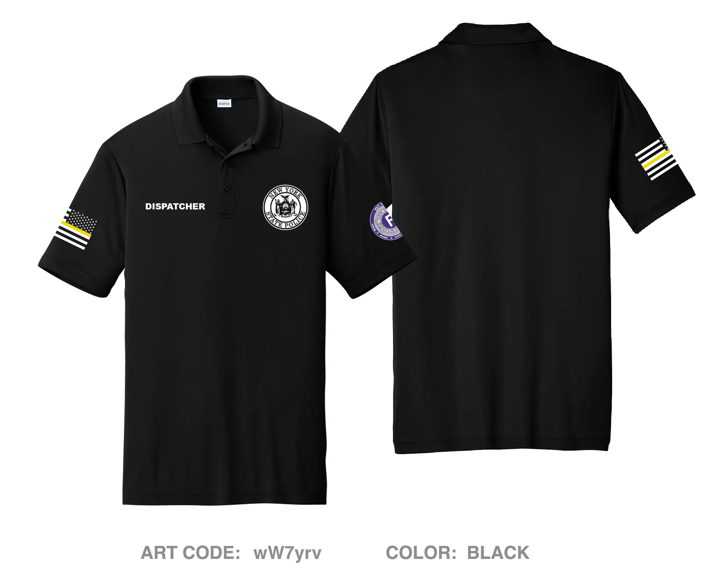 NYSP troop f communications Hi-Tech Performance Men's SS Polo - wW7yrv