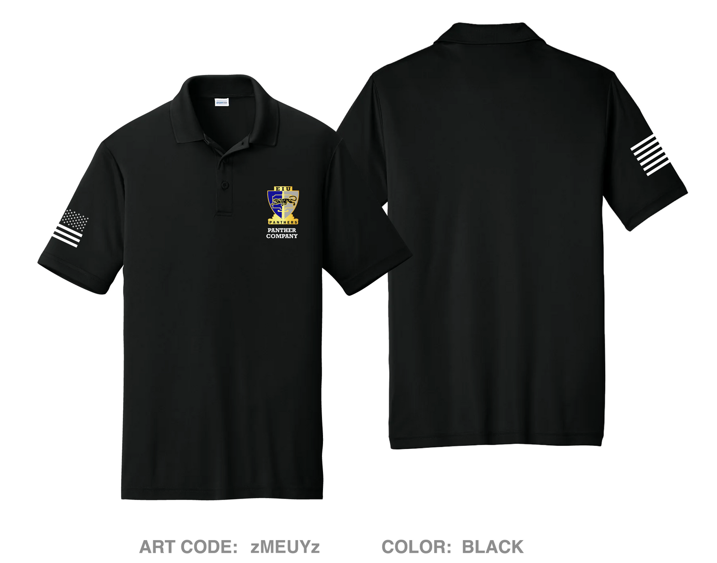 Panther Company Fundraising Collection Hi-Tech Performance Men's SS Polo - zMEUYz