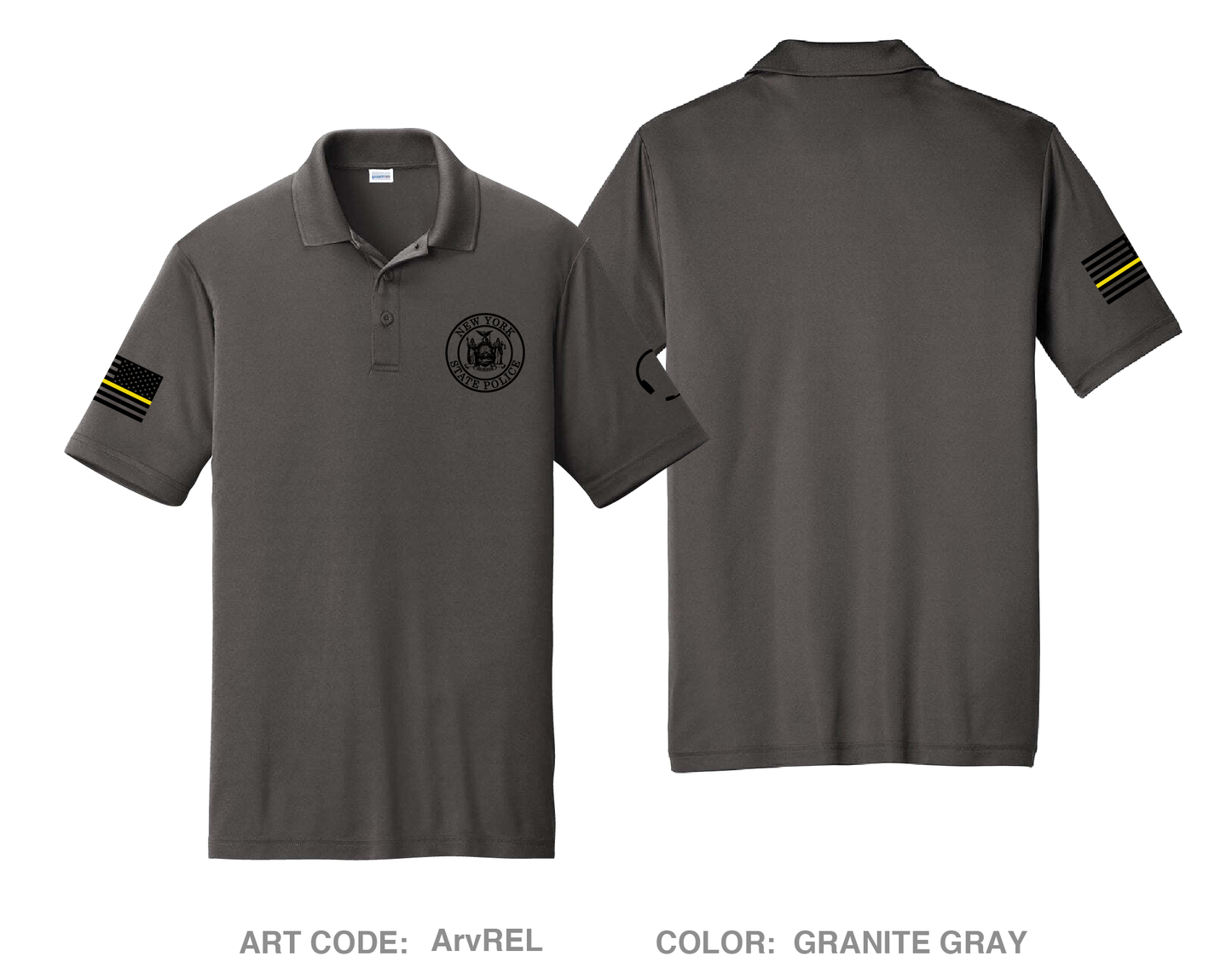 NYSP troop F communications Hi-Tech Performance Men's SS Polo - ArvREL