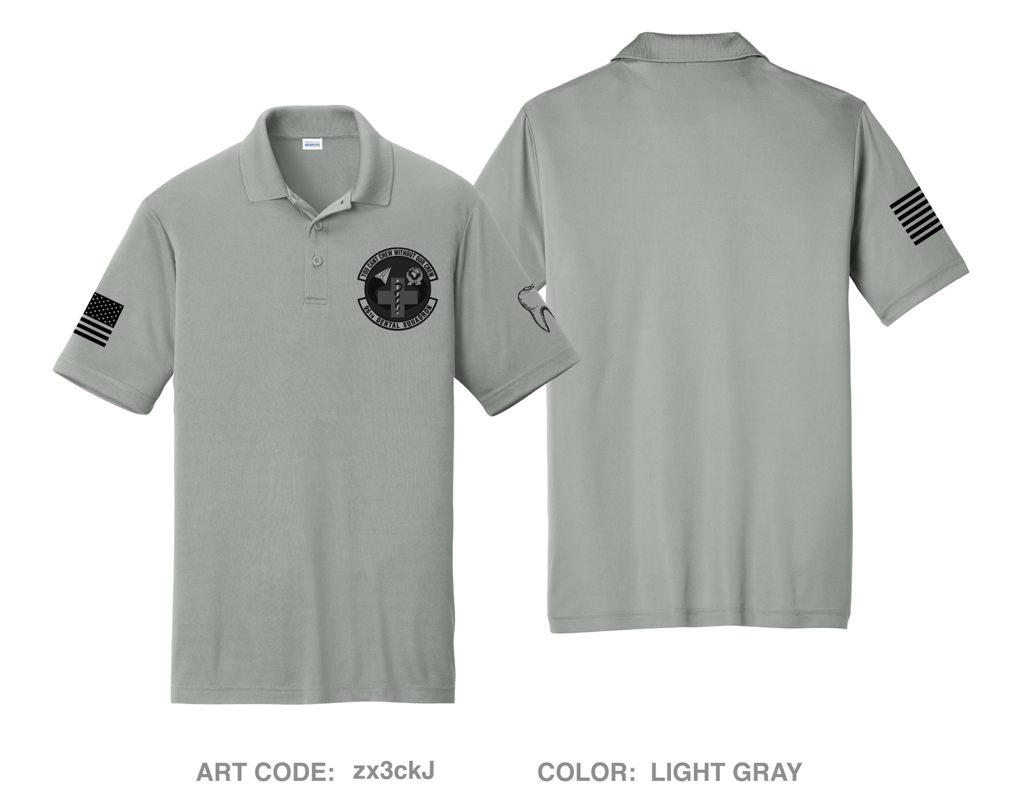 96th Dental Squadron Hi-Tech Performance Men's SS Polo - zx3ckJ