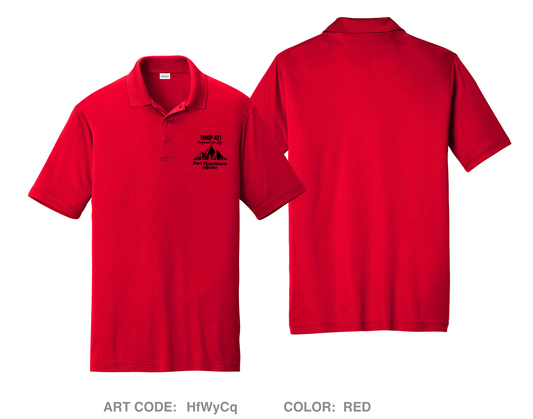 Troop 431 Hi-Tech Performance Men's SS Polo - HfWyCq