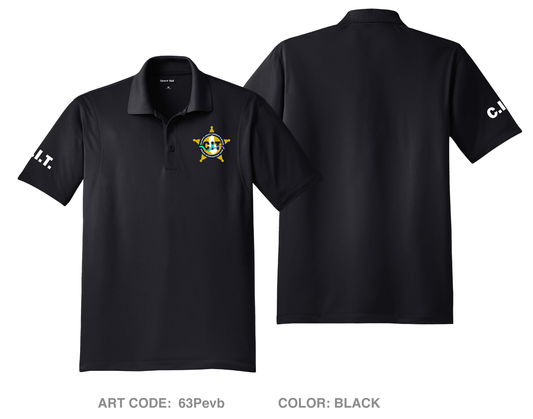 Baldwin County Sheriff’s Office Crisis Intervention Team Hi-Tech Performance Men's SS Polo - 63Pevb