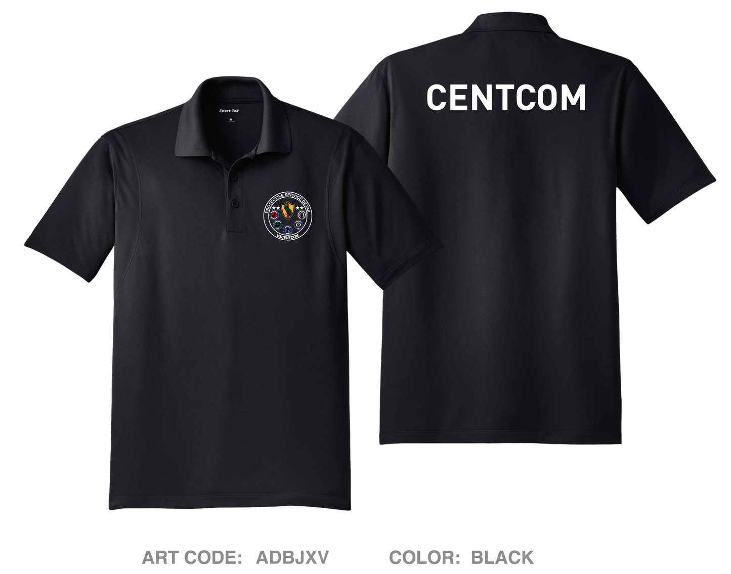 Centcom Protection unit Hi-Tech Performance Men's SS Polo - ADBJXV