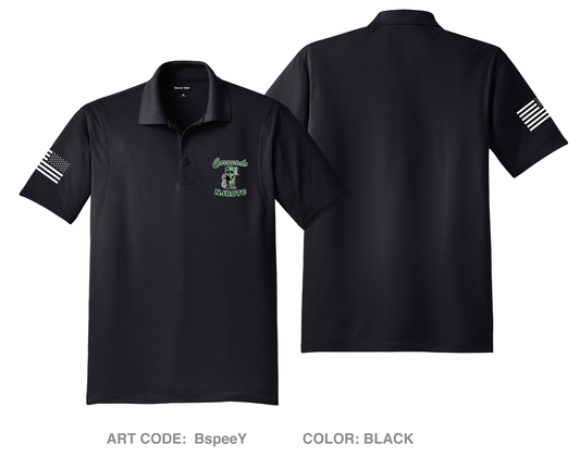 Coronado High School Navy JROTC DTF Performance Men's SS Polo - BspeeY