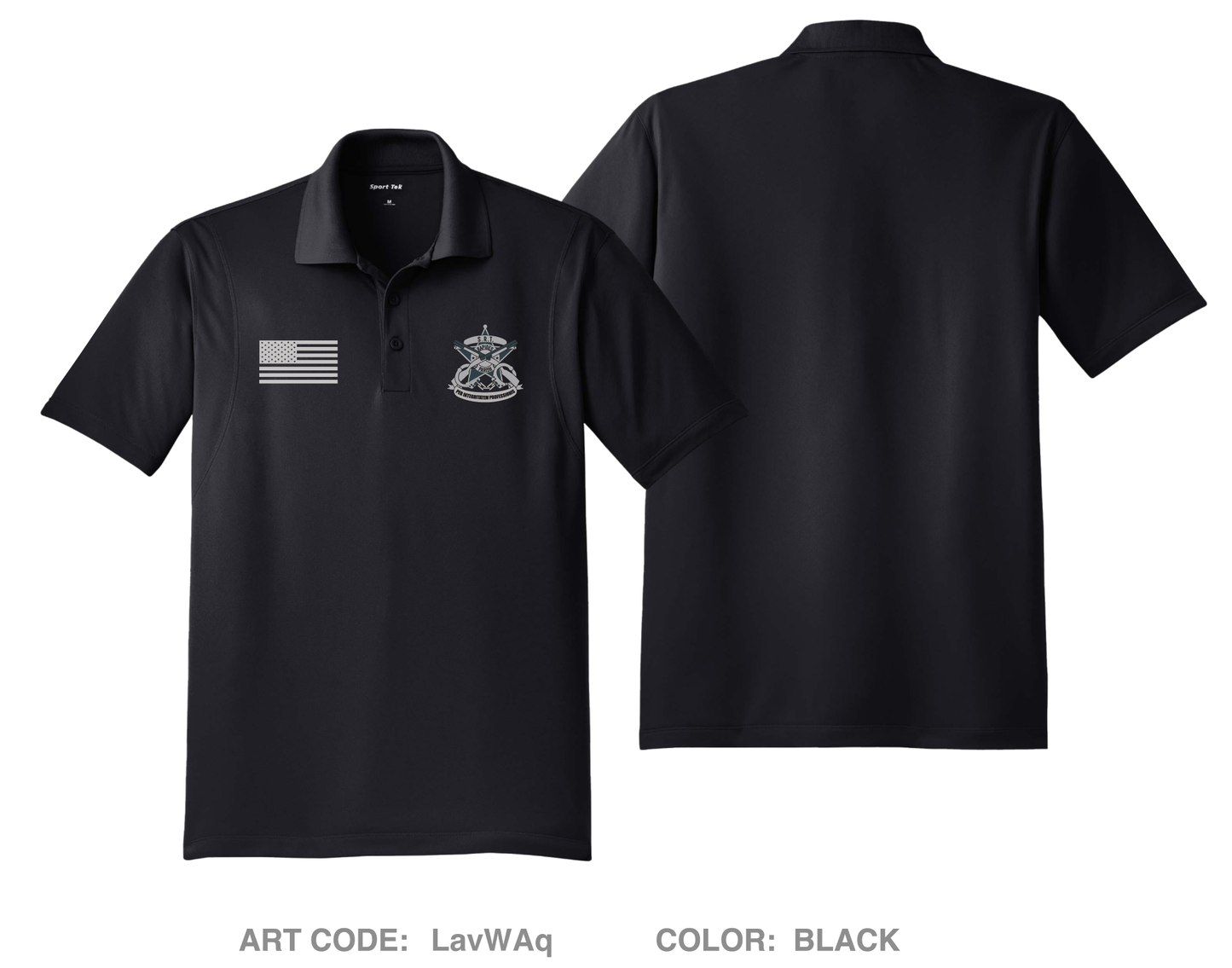 Rapides Parish Sheriff’s Office Special Response Team Store 1 Hi-Tech Performance Men's SS Polo - LavWAq