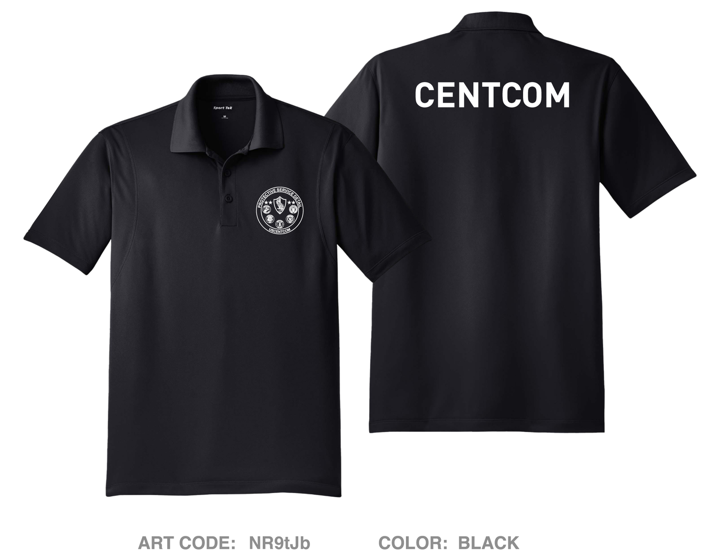 Centcom Protection unit Hi-Tech Performance Men's SS Polo - NR9tJb