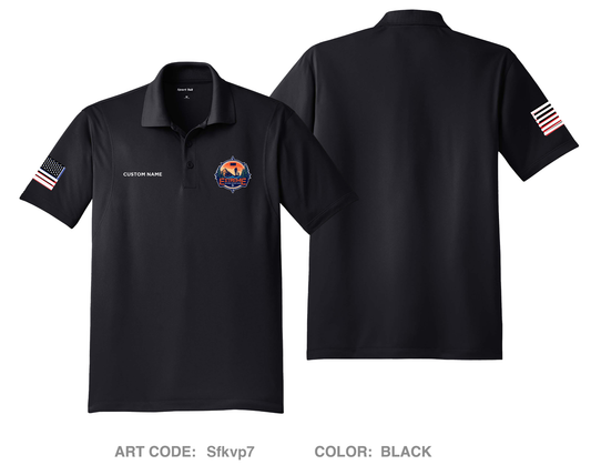 CUSTOM Nacion de Fe Hi-Tech Performance Men's SS Polo - Sfkvp7